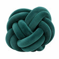 Knoten-Kuschelkissen 30 cm aus Polyester Dunkelgrün dekorativ weich