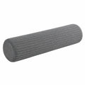 Nackenrolle 15 x 50 cm aus Textil in Grau mit Rippstruktur für Sofa und Bett