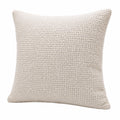 Dekokissen 45 x 45 cm aus Textil in Beige - strukturiert für Wohnräume